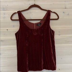 Jcrew velvet sleeveless top